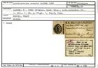 Karteikarte zum Holotyp von Spiroloculina crenata Karrer, 1868